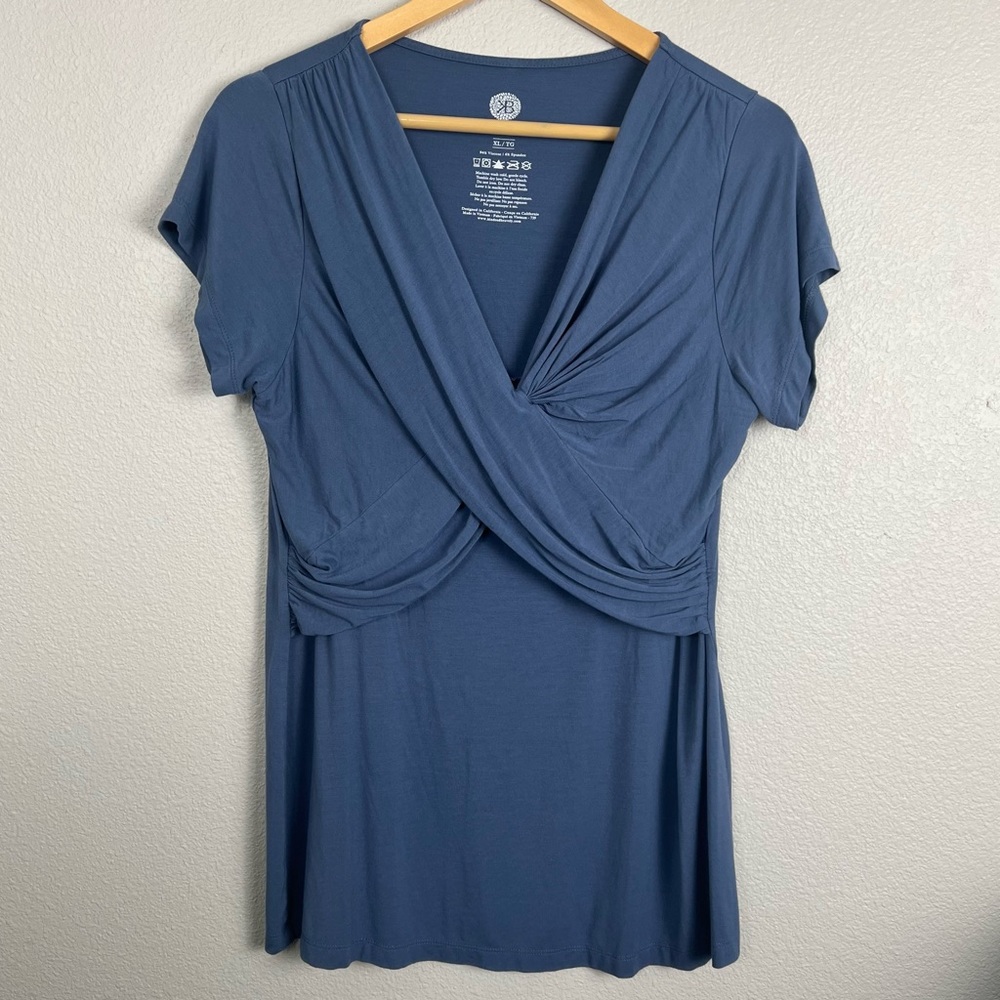 Kinder Bravely Nursing Blouse Blue Size XL